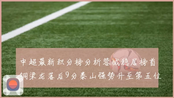 中超最新积分榜分析蓉城稳居榜首铜梁龙落后9分泰山强势升至第五位津门虎积分清零